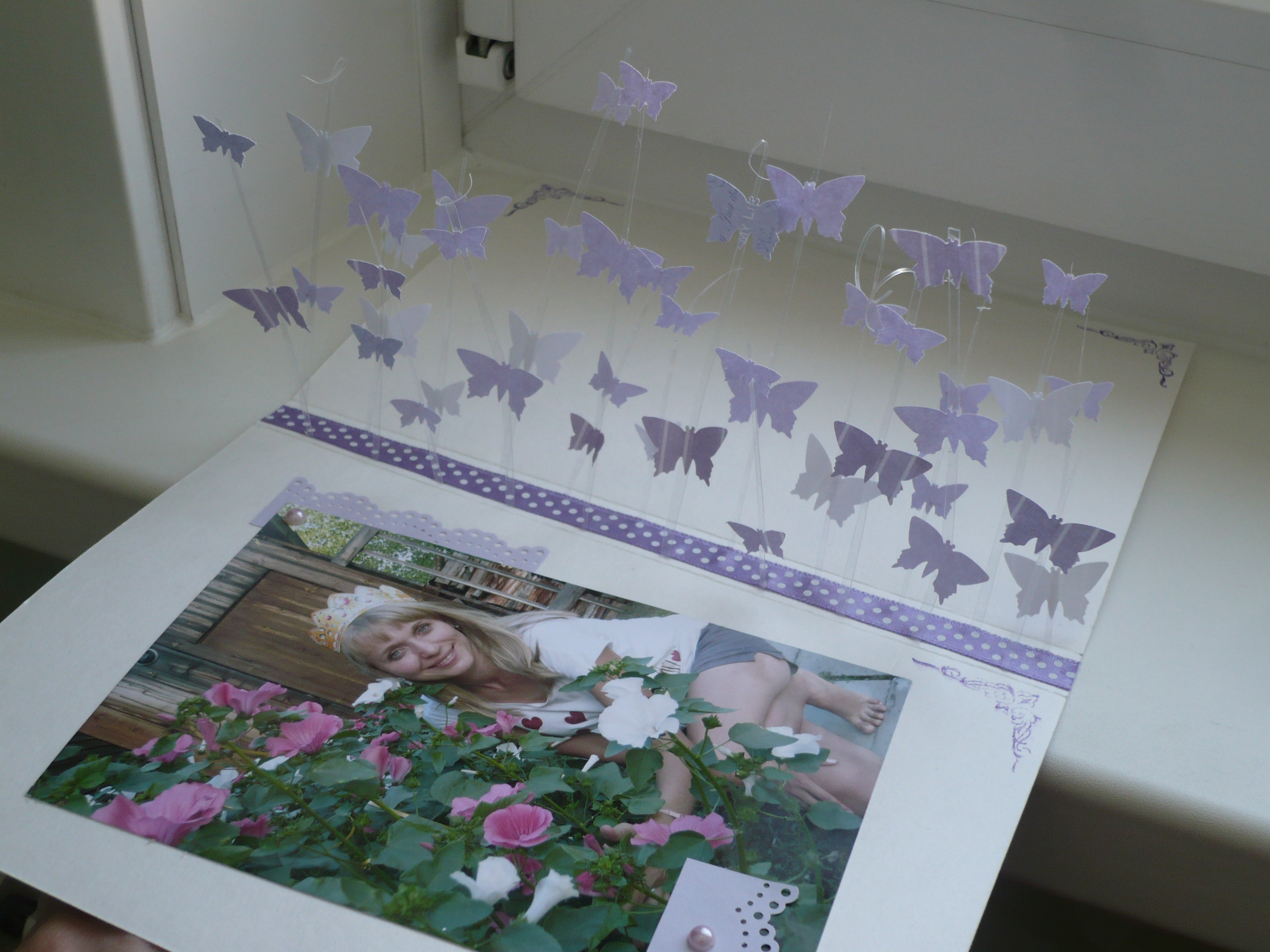 Открытка с бабочками Открытка с бабочками