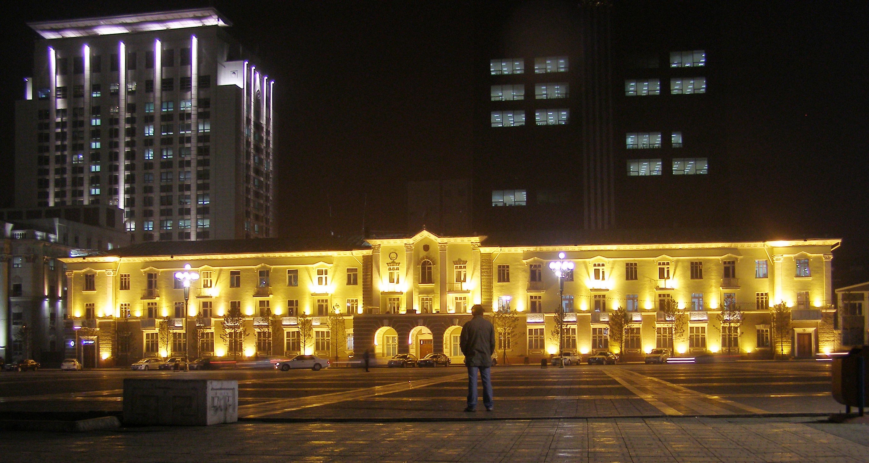ночной Улан-Батор