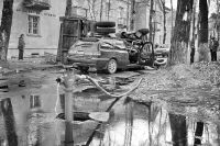 Зил перевернулся