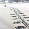 По первому льду на байдарке