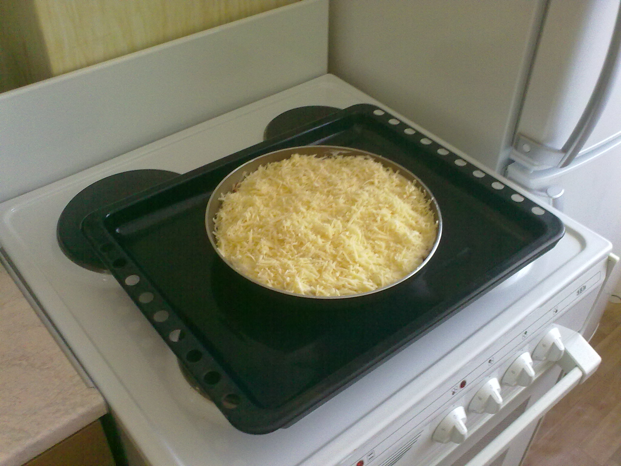 До духовки...