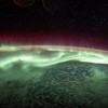 Полярное сияние, вид сверху