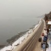 2015-01-22 Понижение уровня озера сегодя. А этот снимок сделан сегодня же 22 января в 10:50-прибрежная полоса стала больше.