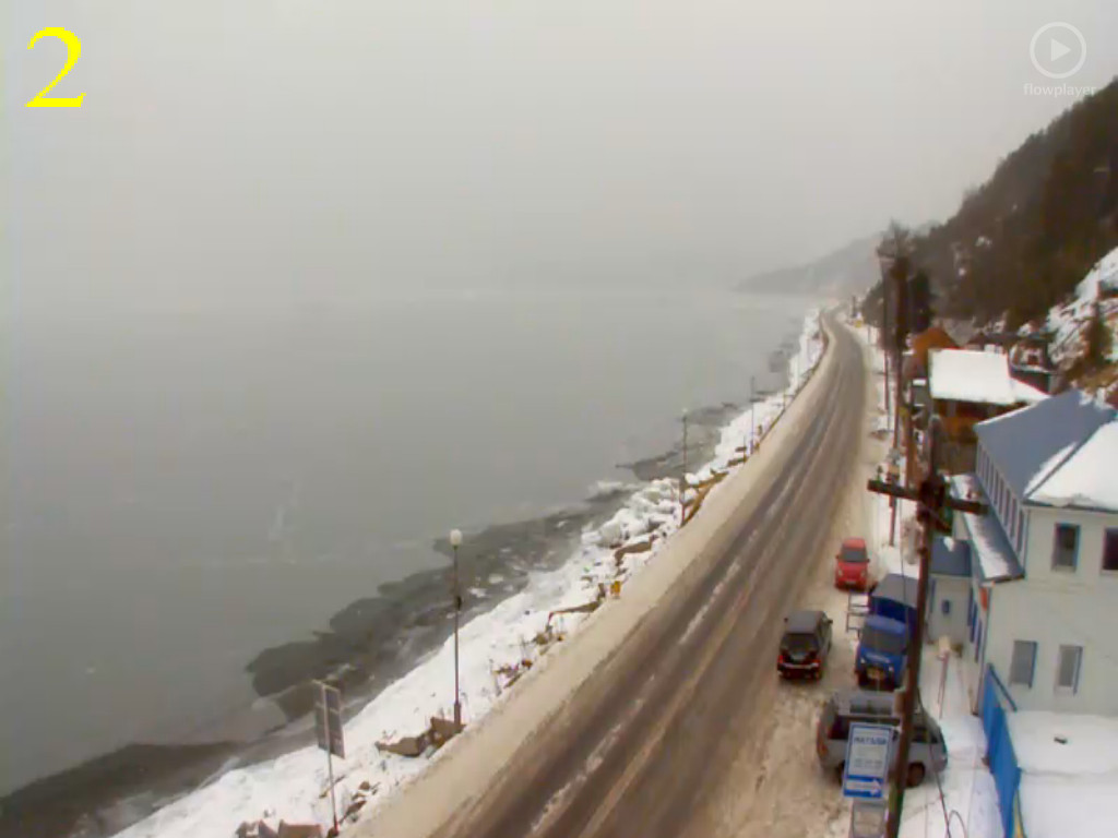 2015-01-22 Понижение уровня озера сегодя. А этот снимок сделан сегодня же 22 января в 10:50-прибрежная полоса стала больше.