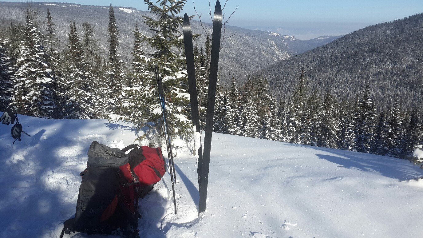 вид с Камаринского хребта на чашу Байкала 