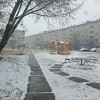 Любимый квартал ... 206 ... октябрь ... снег))))