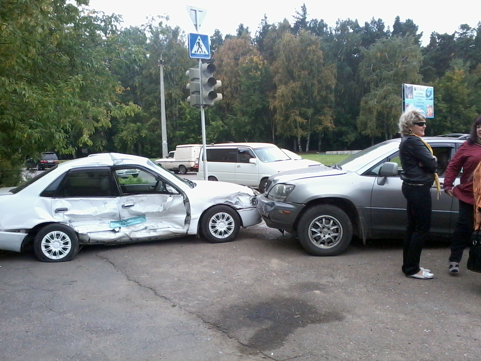 Авария 7.09.2012 пересечение Крупской и Чайковского