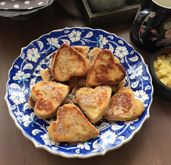 Сырные сердечки.Ням!