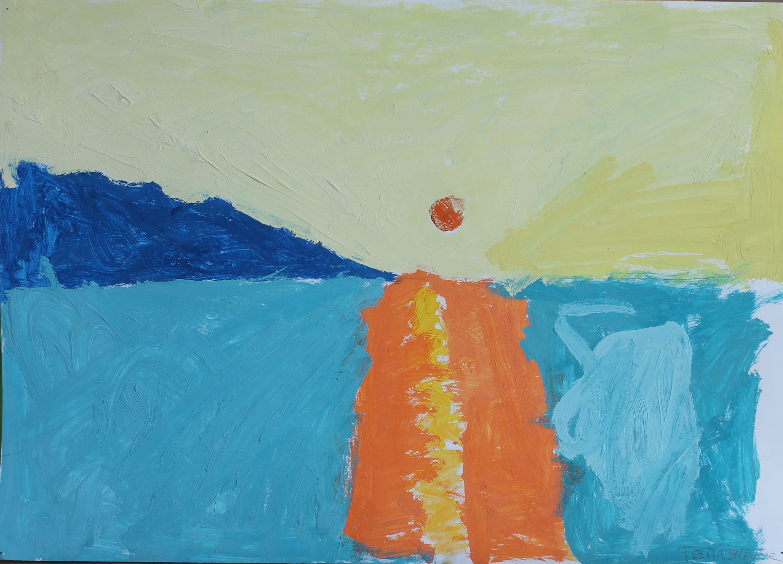 Теплякова Лера 6лет. Солнышко встает на Байкале