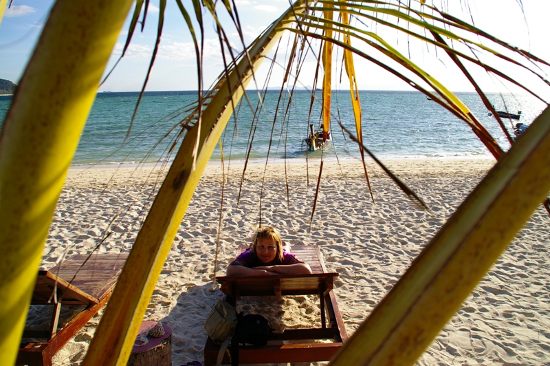 на пляже Санрайзе