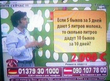 5 быков и молоко