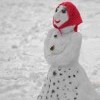 Снеговик-Красная помада