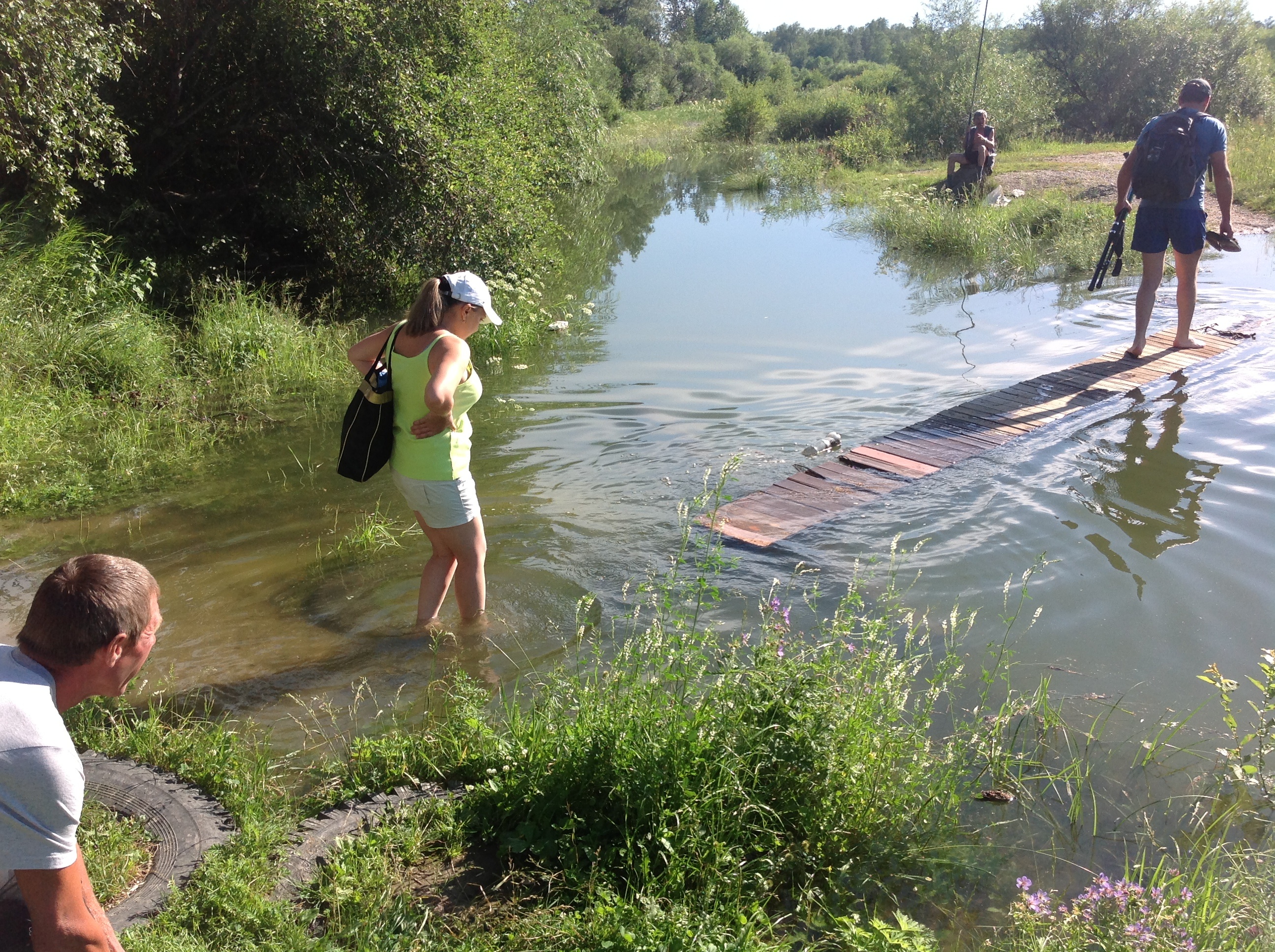 Подъем воды у водокачки ЖА