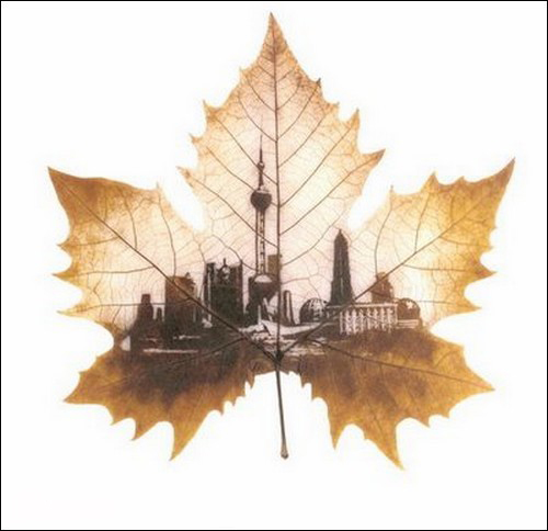 резьба по листьям