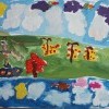Маркова Лиза 5 лет. Моя мама на ангаре