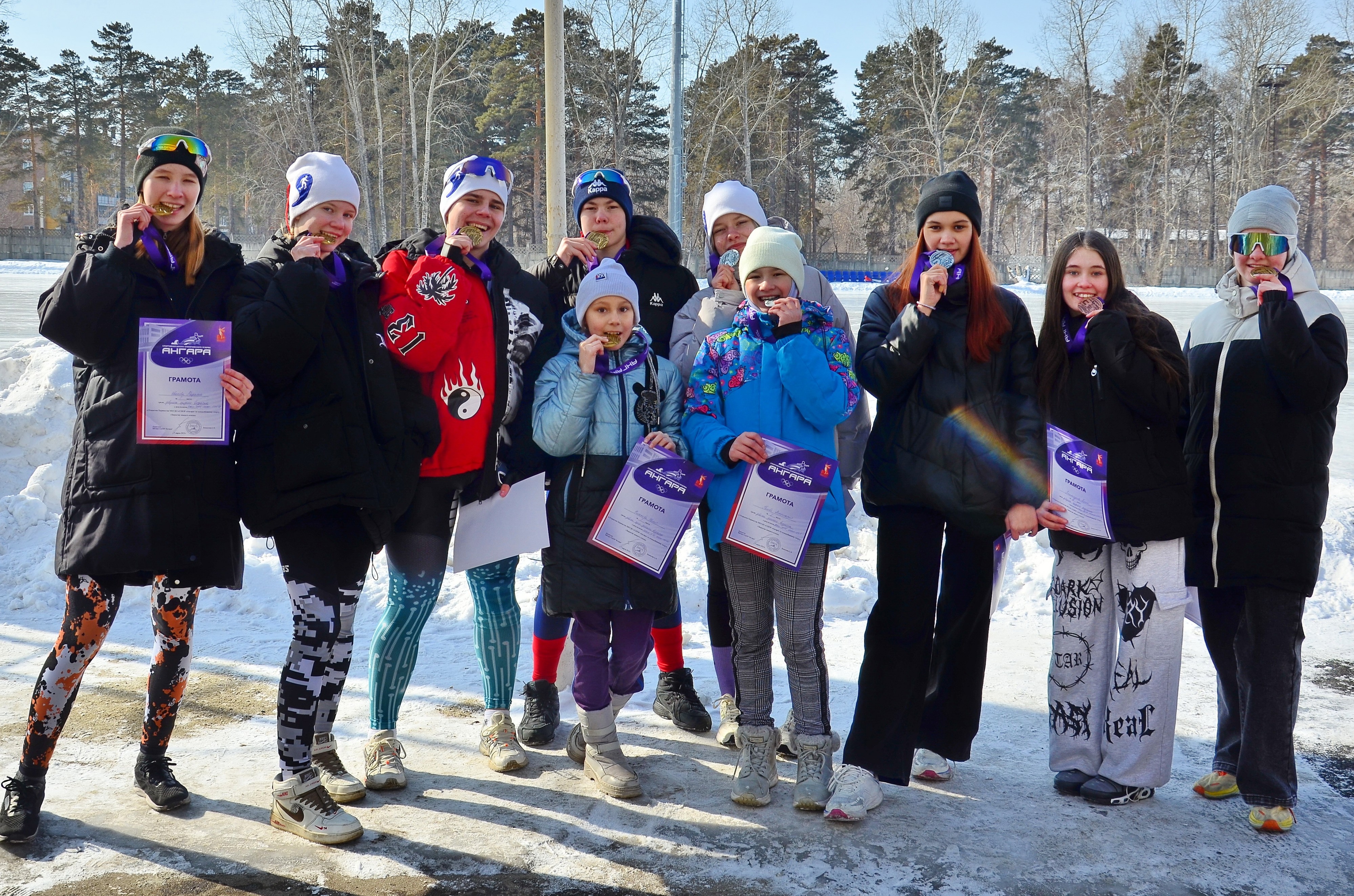 Открытое первенство МБУ «СШОР «Ангара» по конькобежному спорту " Закрытие зимнего сезона"
