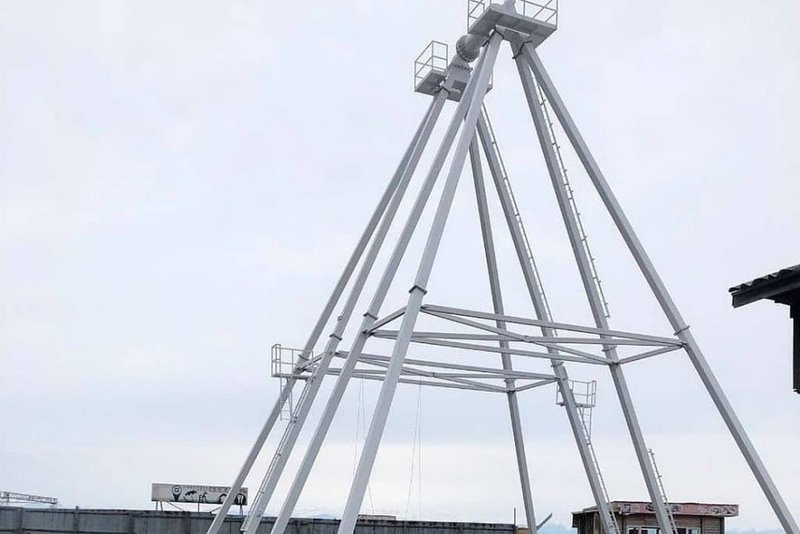 Колесо обозрения в Листвянке.