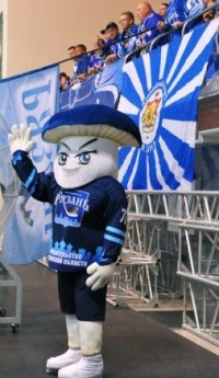 Гриб стал талисманом хоккейного клуба «Рязань»
