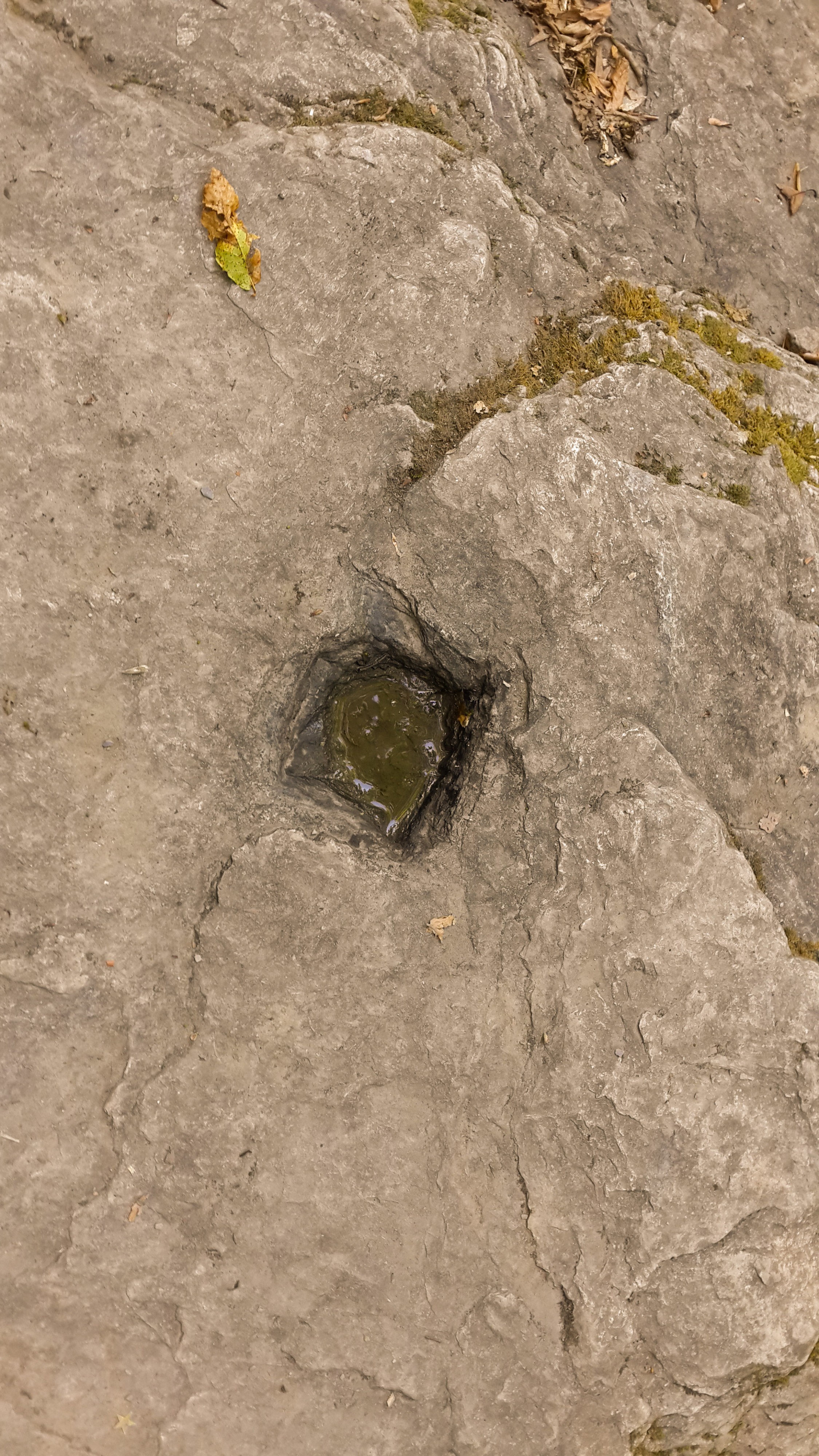 углубление в крышке дольмена