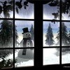 Заокошковый снеговик