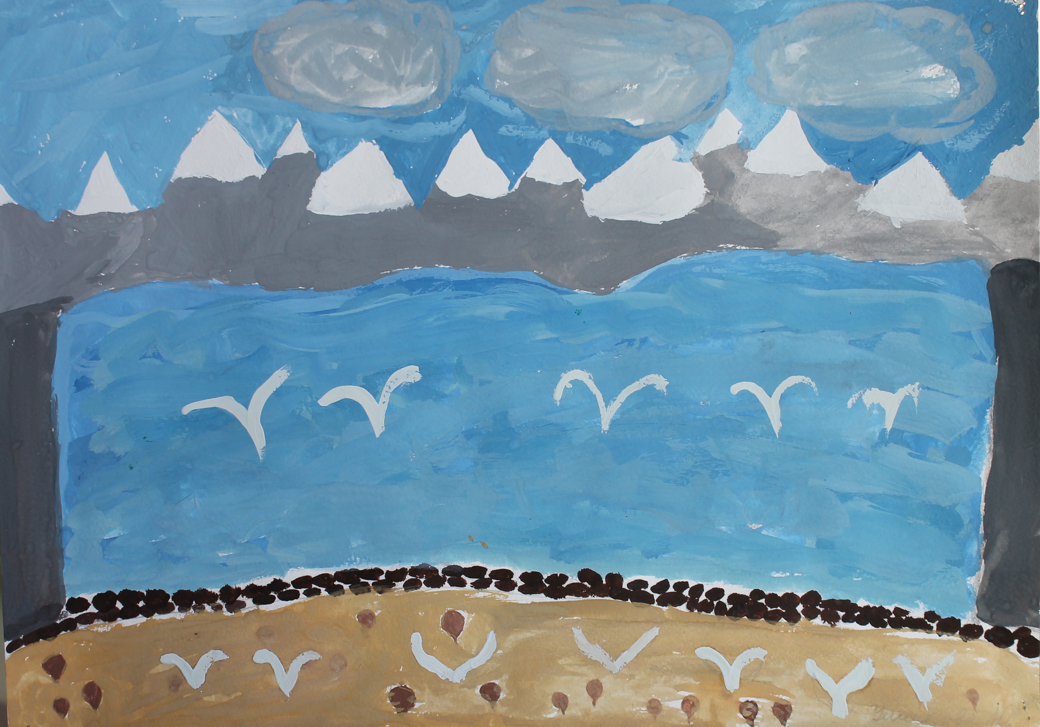 Ушакова Юля 8лет. Чайки на Черном море