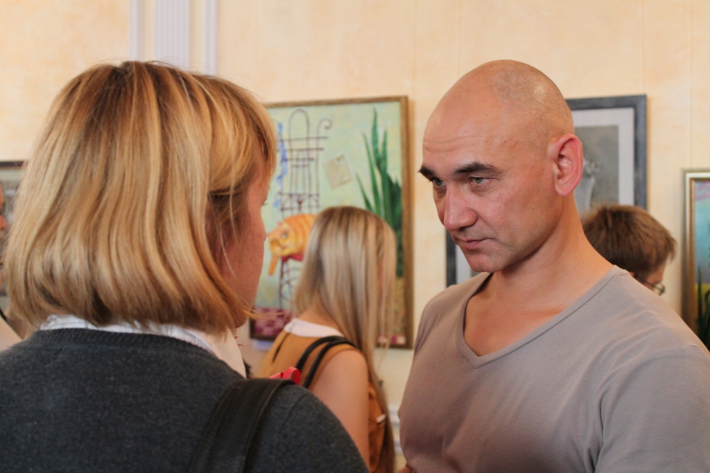 На открытии выставки работ Студии "Творчество"