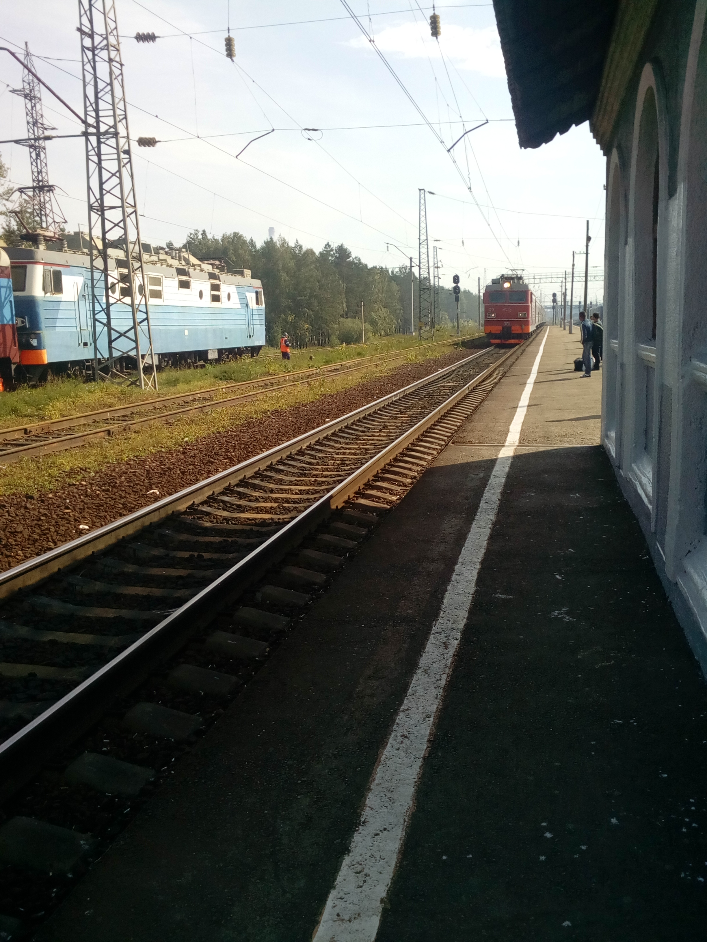 Прибытие поезда.