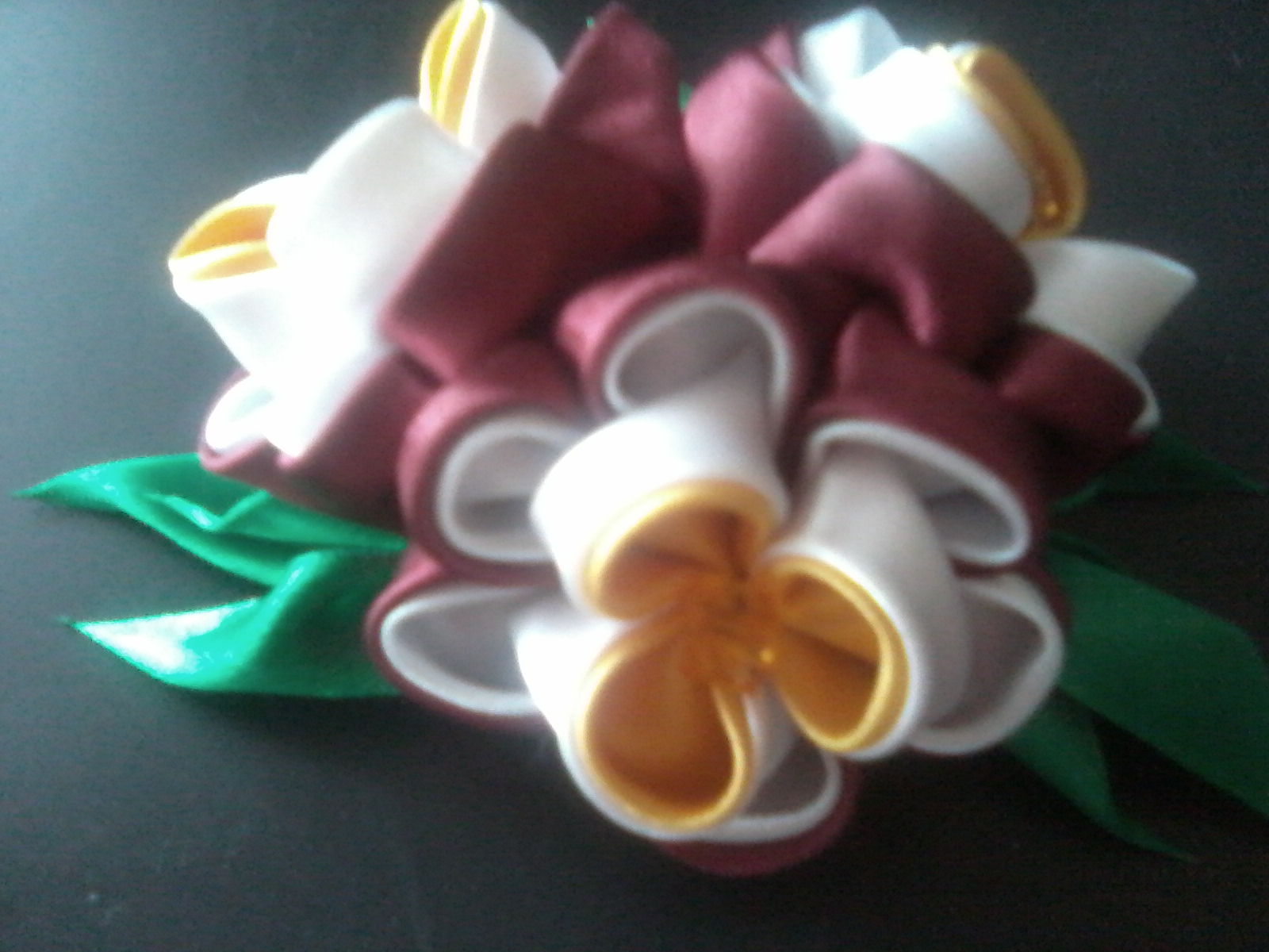 Роза-пион,заколка-автомат.150 руб