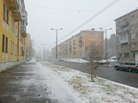 Любимый квартал ... Энгельса ... октябрь ... снег))))