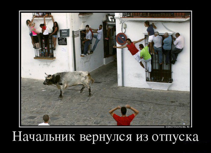 Начальник после отпуска