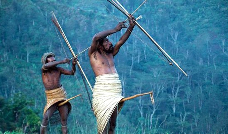 Охотники на онтадров в пойме Малой Еловки