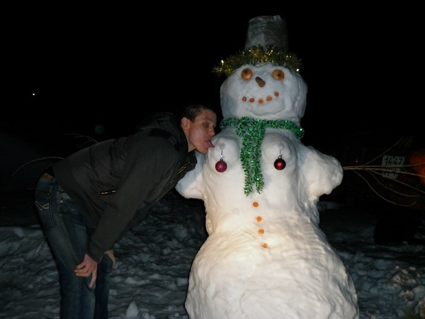 Как лепят снеговика разные знаки Зодиака.Овен.