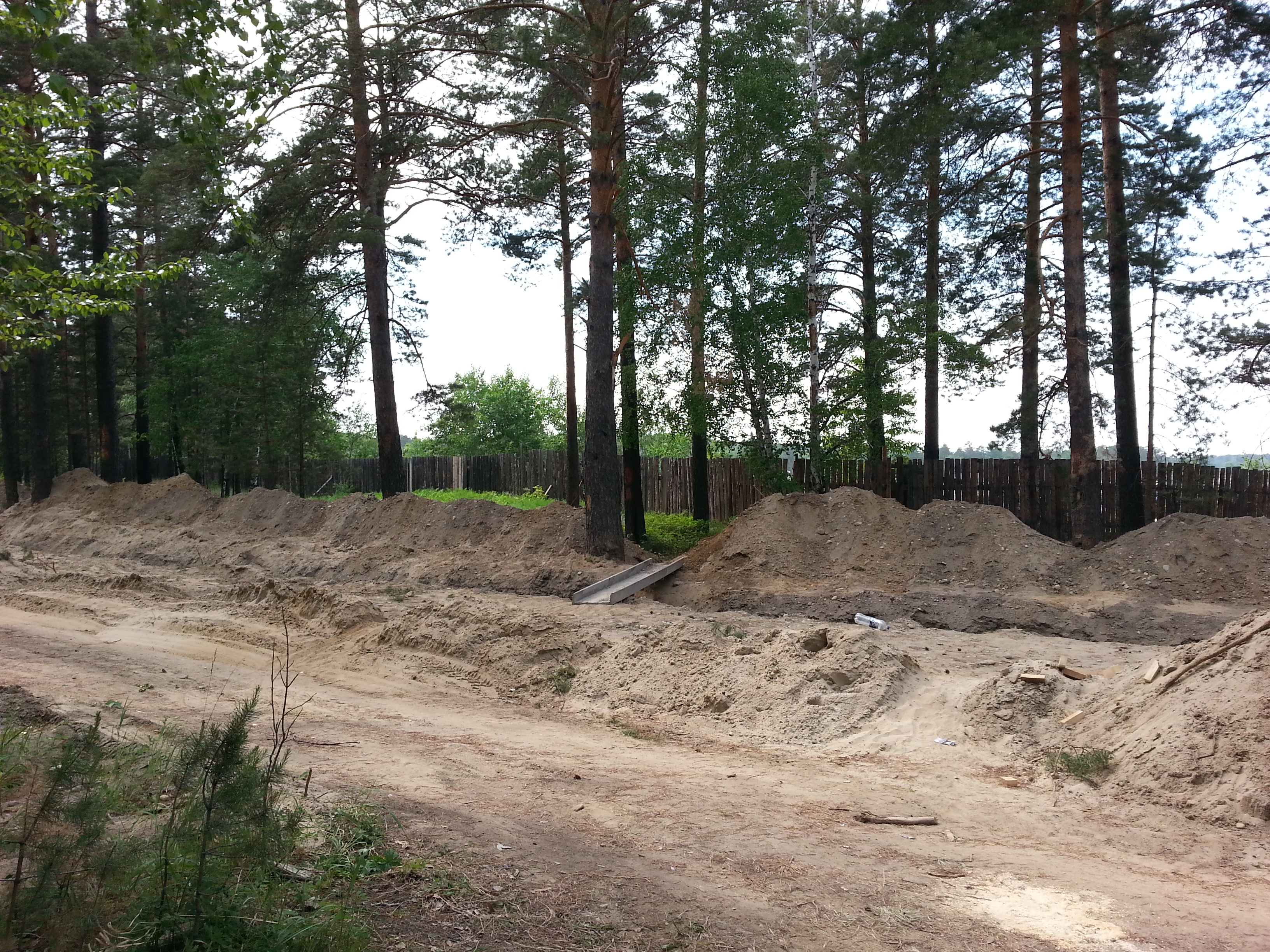 мостег через троншею)))))