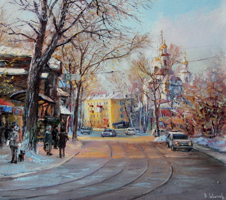 Зимнее утро, 40х43