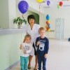 Юные пациенты "Планеты здоровья" с заведующей детским отделением ЦПМ Юные пациенты "Планеты здоровья" с заведующей детским отделением ЦПМ