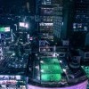 Токио.Футбол  крыше