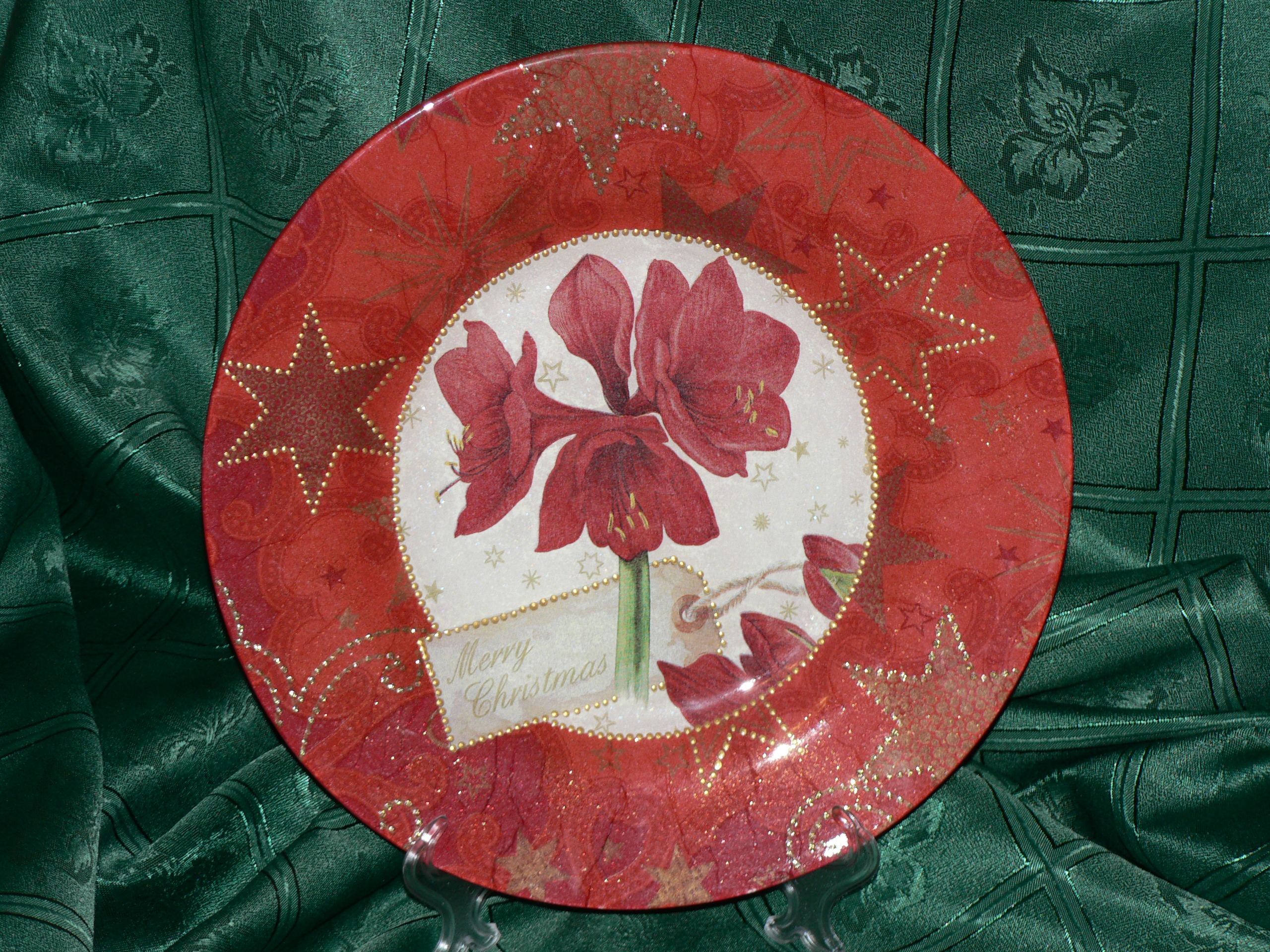 Декоративная тарелка "Рождественская"