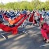 в парке Горького бесплатные гамаки для всех желающих 