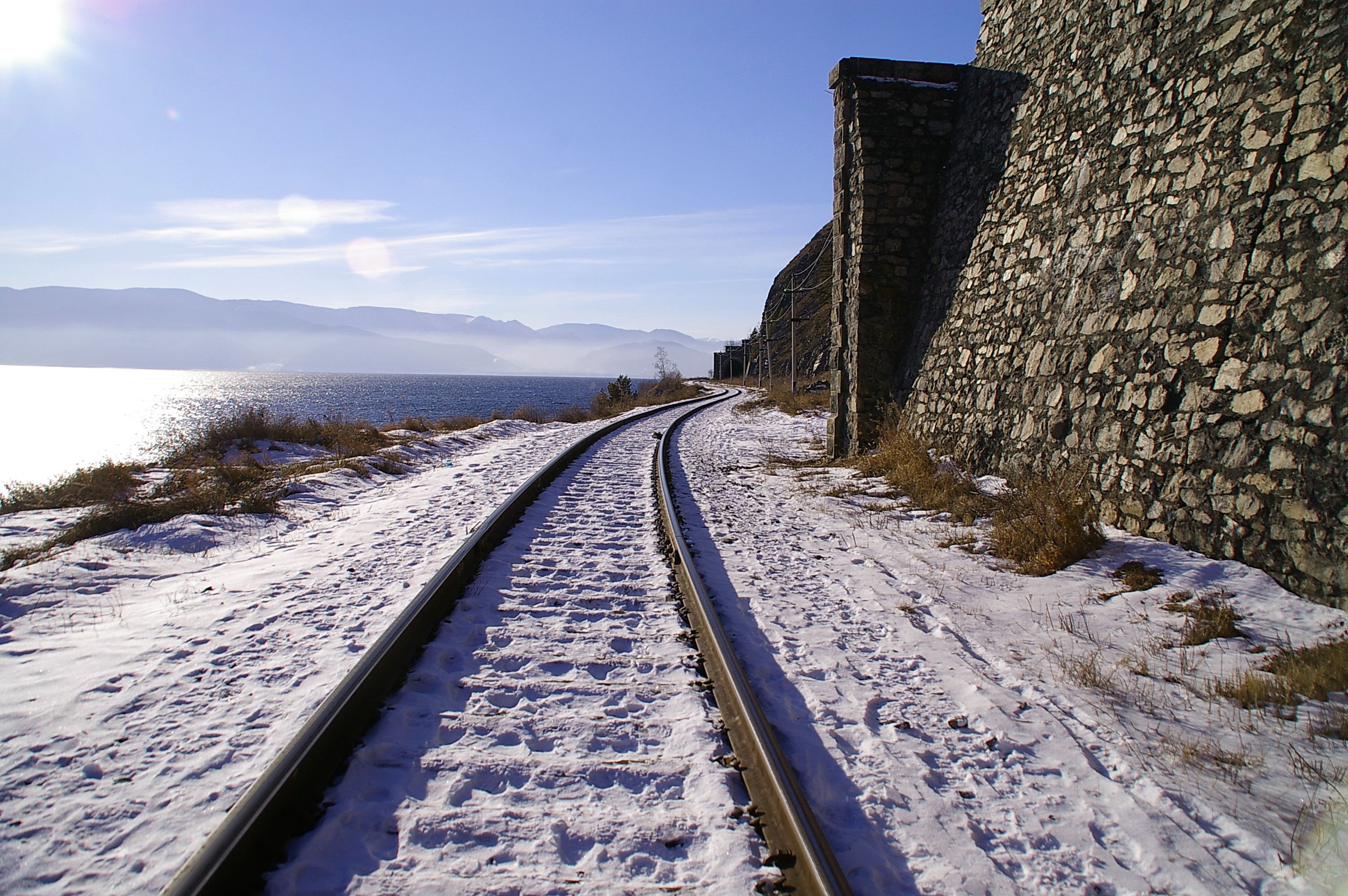 путь в Ангасолку - по шпалам да по шпалам