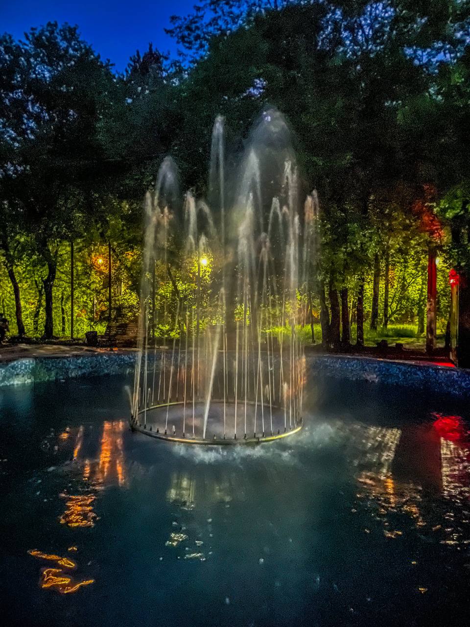 Тёплый вечер в парке городском