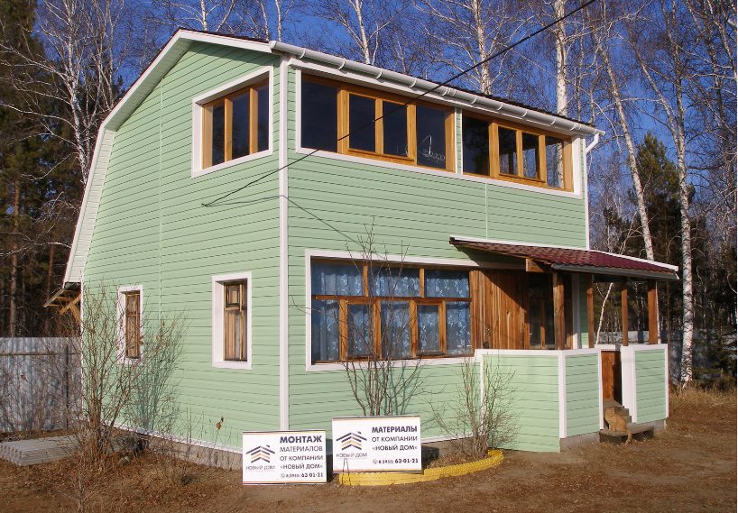 Отделка дома сайдингом