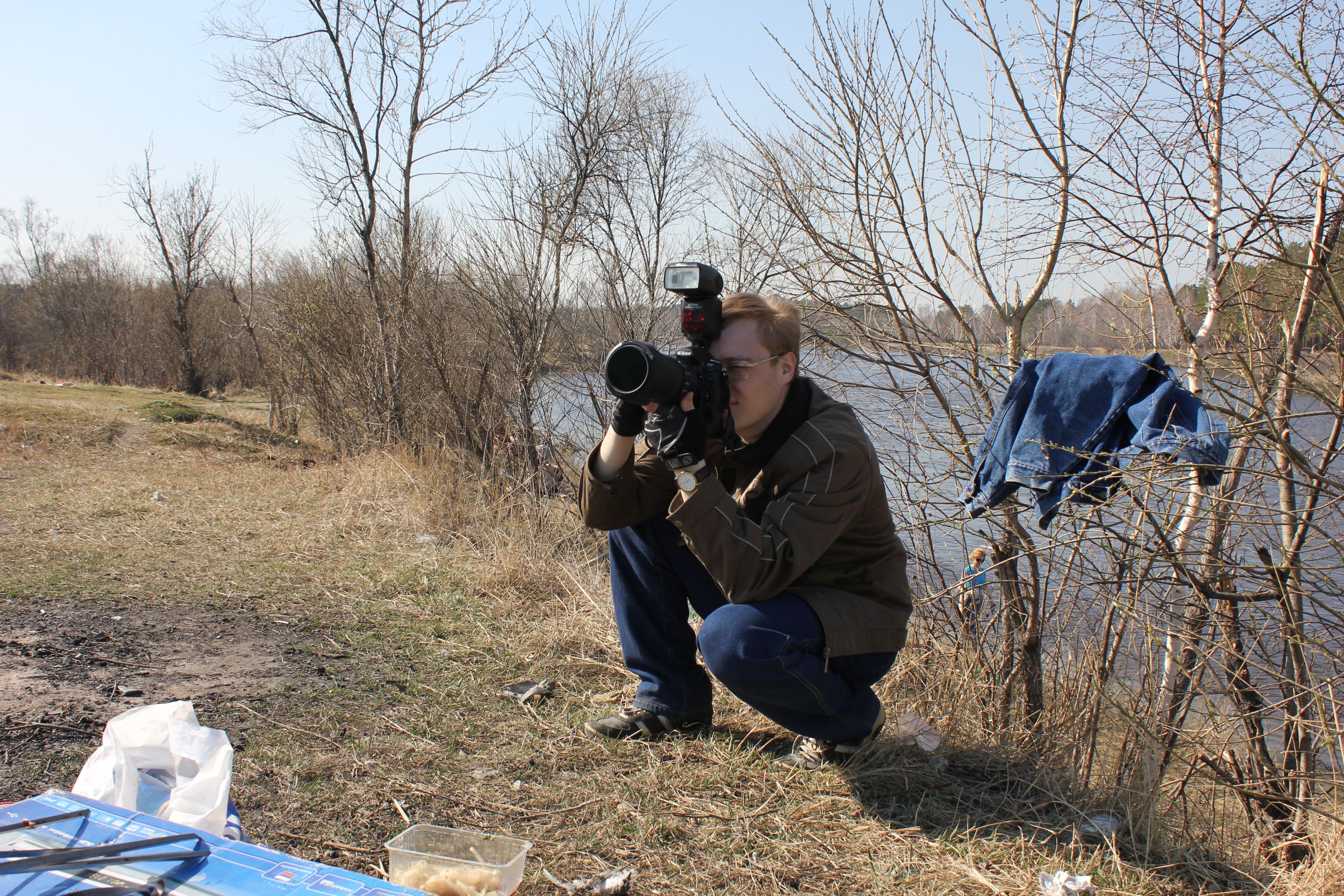за работой профи.