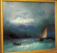 «Бурное море» Айвазовского, морской пейзаж: удивительное трудолюбие художника вылилось в 6 тысяч написанных им картин, посвященных водной стихии