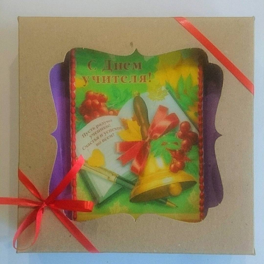 Пряничная открытка в коробке