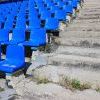 14. Со стороны сиденья выглядят красиво, но вблизи видно, что трибуна продолжает разрушаться