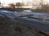 Трёхлетнее наслоение асфальта...