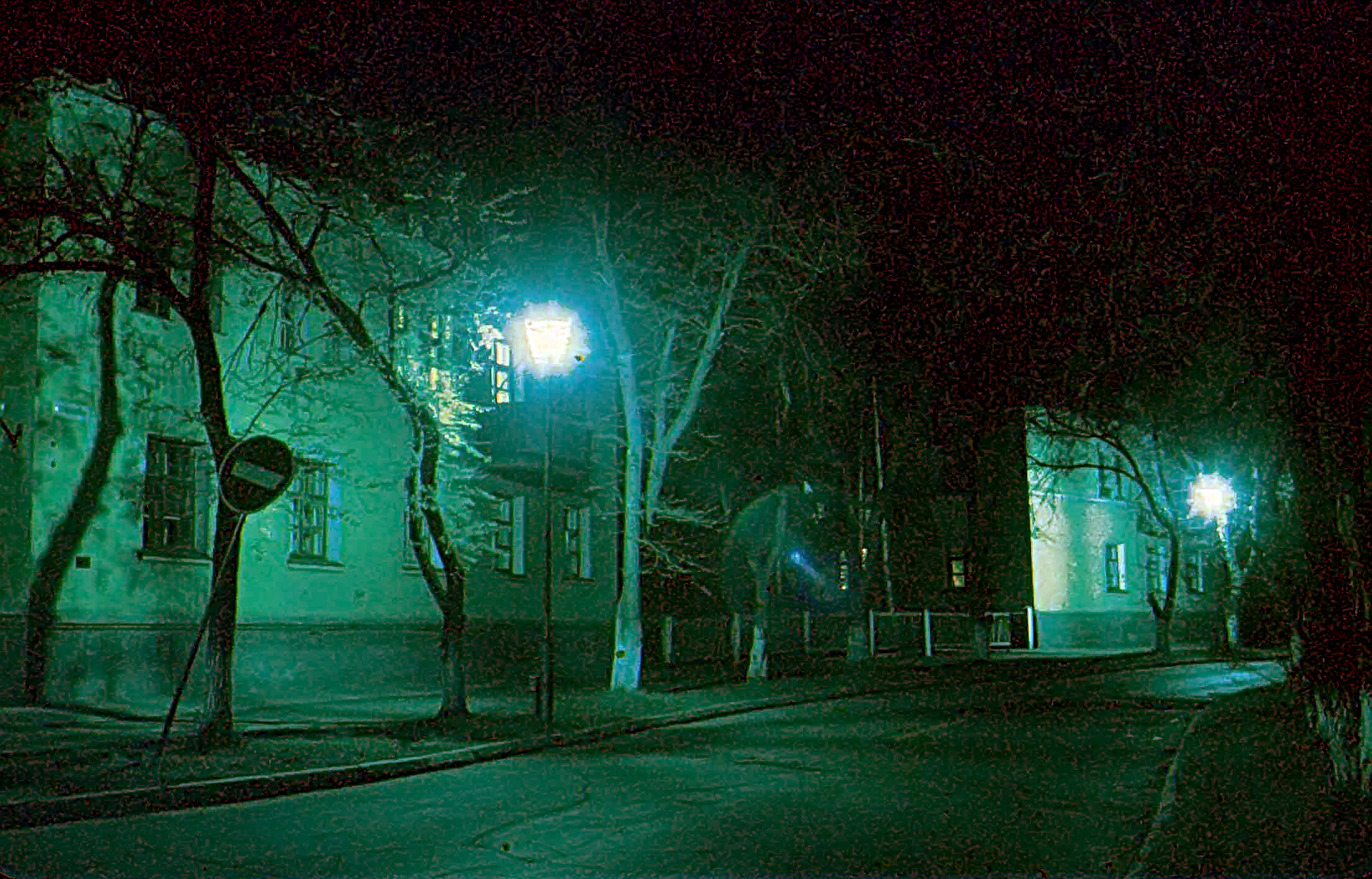 Городской пейзаж ночь 2-2