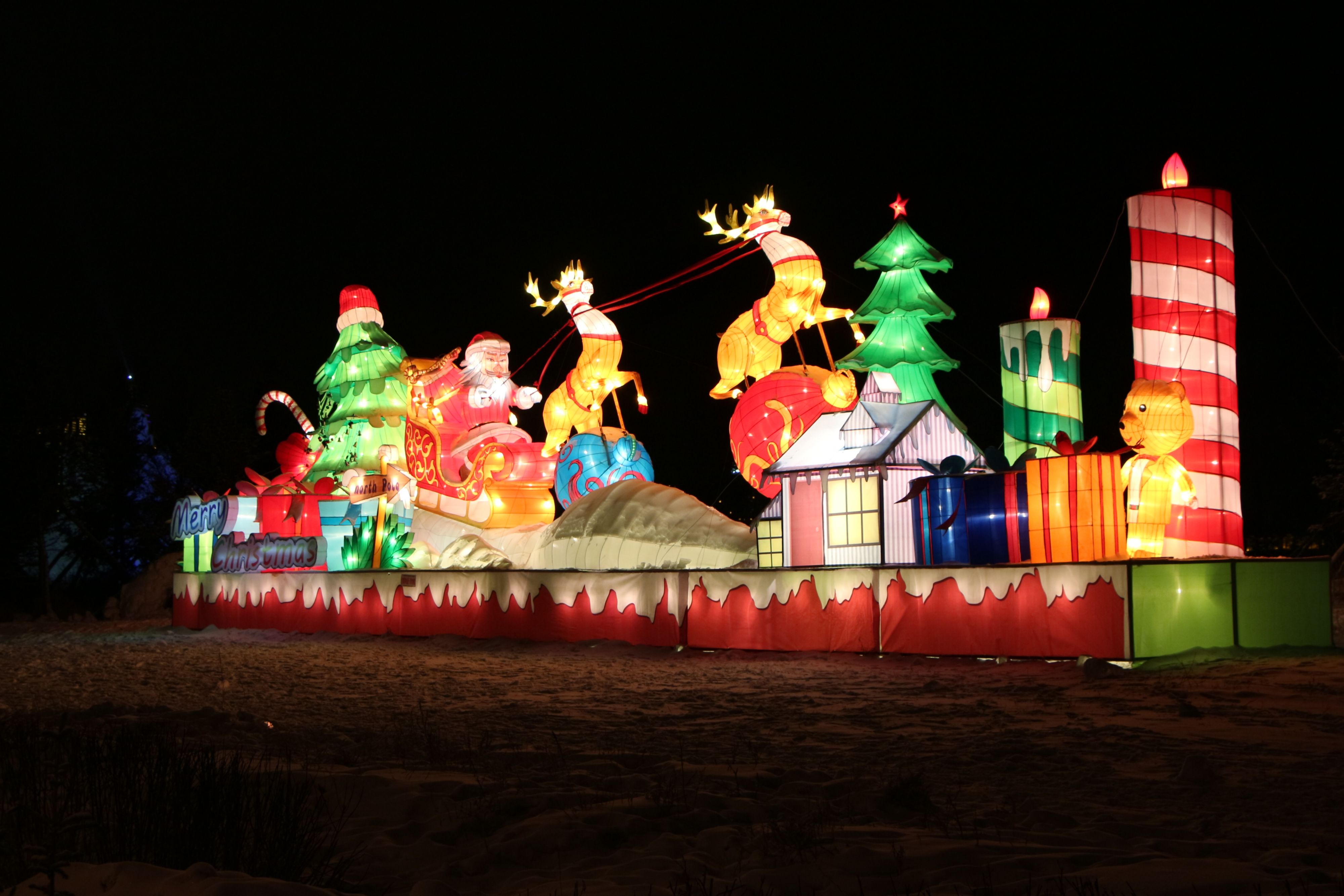Ледяной городок. Маньчжурия.
