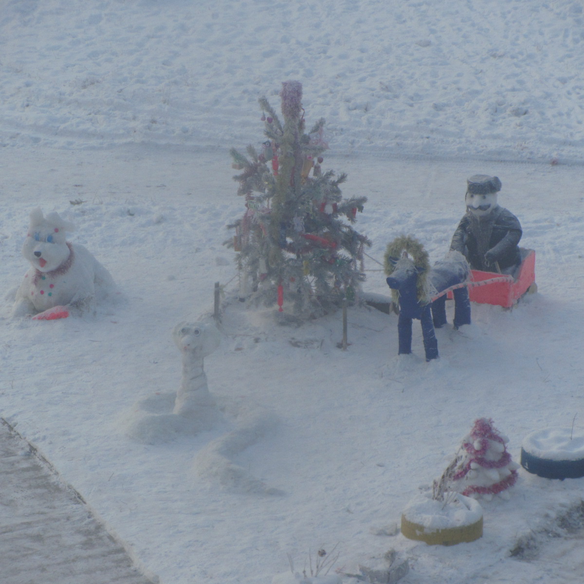 Открытие дворовой елки 92/93