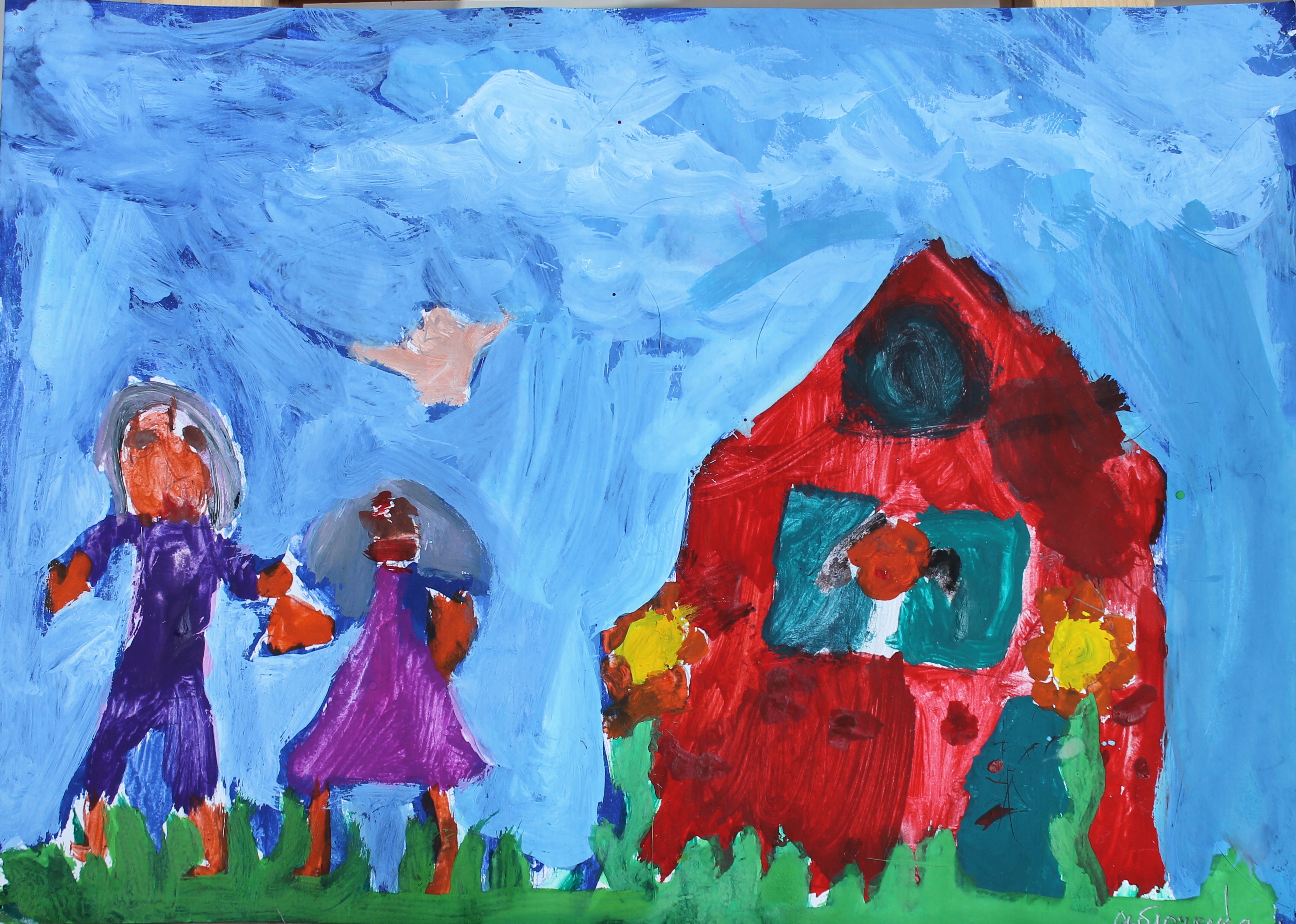 Яблочкина Мирослава 7лет. А я из окошечка смотрю